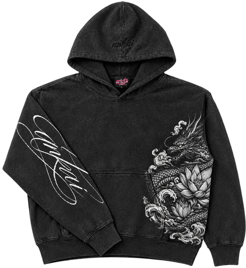 Sacred Bloom Hoodie (Pre-made) — Midnight